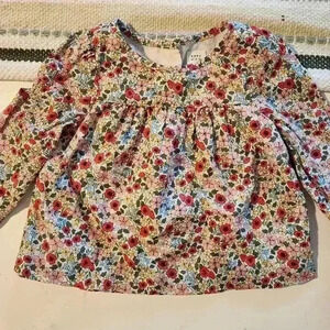 Baby GAP Floral Longsleeve‎ Top